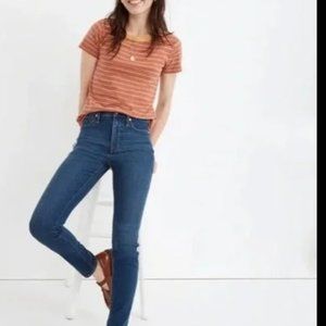 MADEWELL 10" HIGH RISE SKINNY JEANS CORONET WASH NEW $138 25 w